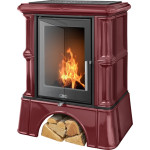 Kachlová kamna ABX Bavaria exklusive kachlový sokl, Bordo